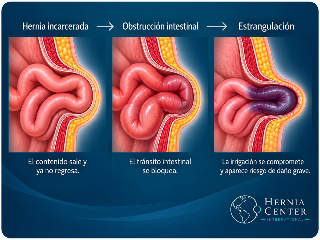 Qué ocurre si una hernia se complica